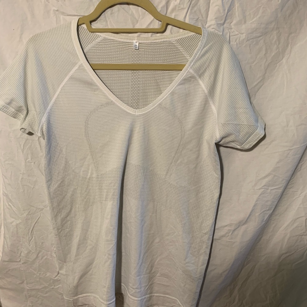 White lululemon dri-fit top